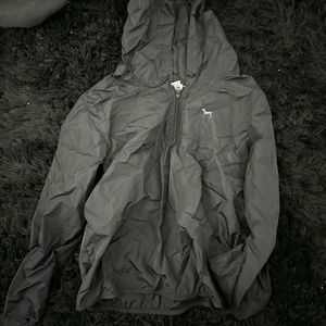 Pink victoria secret rain coat/wind breaker half zip down